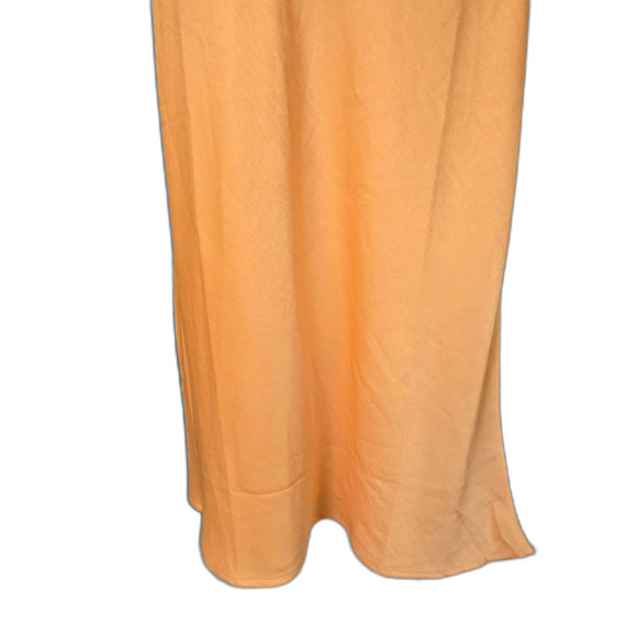 NWT Sage the Label Apricot Slip Midi Dress Criss Cross Back Minimalist Summer L - Picture 6 of 8